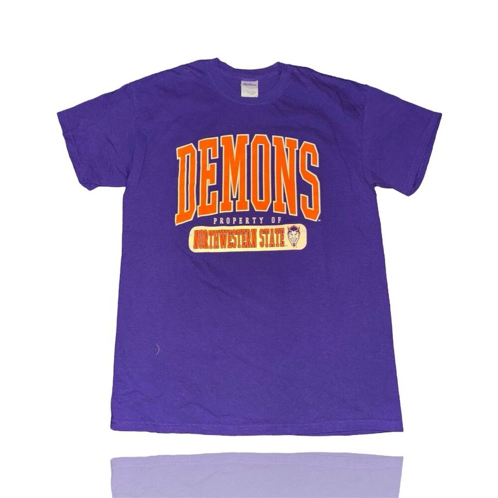 Northwestern State Demons Unisex T-Shirt Purple Graphic Print M